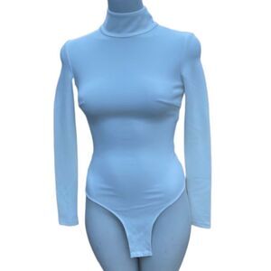 A.O.T.C off white long sleeve turtleneck bodysuit size 00